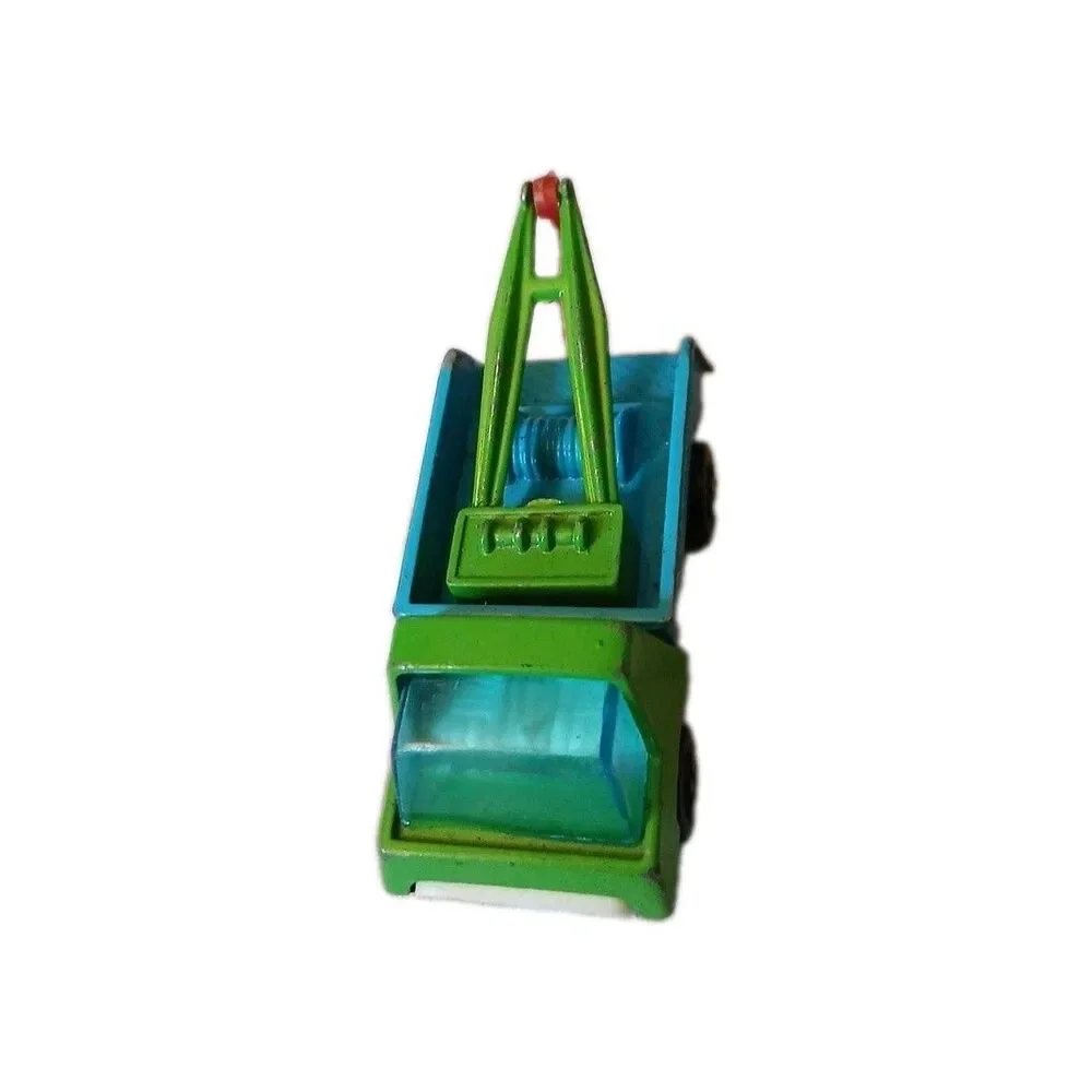 Playart Fastwheel Die Cast Metal Vintage Wrecker Truck Hong Kong 7129 Green Blue